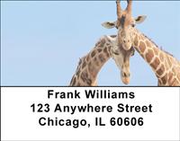 Giraffe Couples Address Labels
