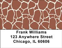 Giraffe Print Address Labels