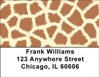 Giraffe Print Address Labels