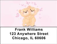 Romantic Teddy Bears Address Labels