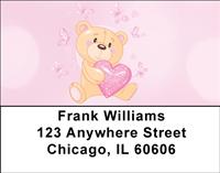 Romantic Teddy Bears Address Labels