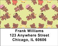 Teddy Bear Patterns Address Labels