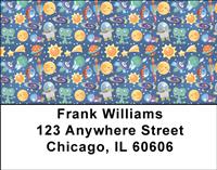 Space Objects Address Labels