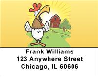 Goofy Roosters Address Labels