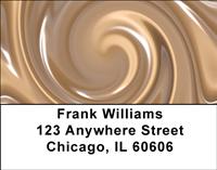 Chocolate Swirl Address Labels
