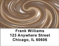 Chocolate Swirl Address Labels