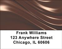 Chocolate Swirl Address Labels
