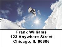 Snowboarding Jumps Address Labels