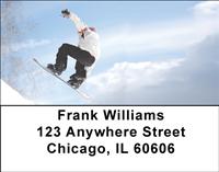 Snowboarding Jumps Address Labels