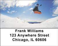 Snowboarding Jumps Address Labels