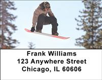Snowboarding Jumps Address Labels