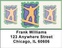 Snowboarding Thrill Address Labels