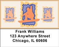 Snowboarding Thrill Address Labels