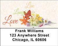 Live Laugh Love II Address Labels