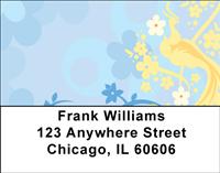 Stylistic Peacocks Address Labels