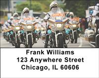 Police Motorcycles Address Labels