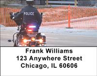 Police Motorcycles Address Labels