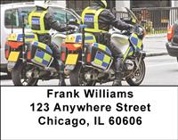 Police Motorcycles Address Labels