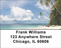Island Palm Trees Address Labels