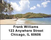 Island Palm Trees Address Labels