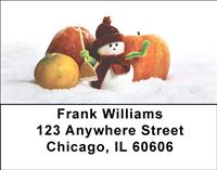 Toy Snowman Address Labels
