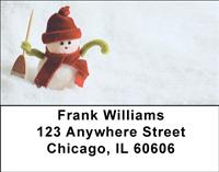 Toy Snowman Address Labels