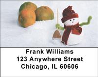 Toy Snowman Address Labels