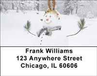 Happy Snowmen Address Labels