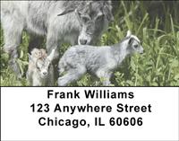 Mother Goat And Kids Address Labels