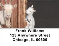 Mother Goat And Kids Address Labels