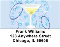 Retro Martini Address Labels