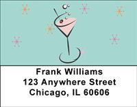 Retro Martini Address Labels