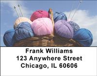 Knitting Basket Address Labels
