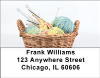 Knitting Basket Address Labels