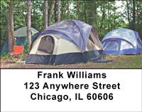 Tent Camping Address Labels