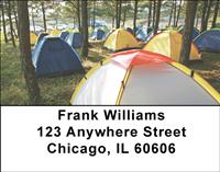 Tent Camping Address Labels