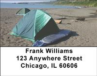 Beach Camping Address Labels