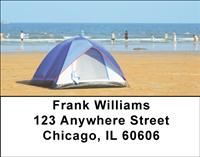Beach Camping Address Labels
