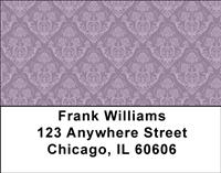 Purple Floral Address Labels