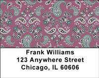 Purple Paisley Address Labels