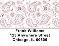 Purple Paisley Address Labels
