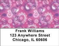 Purple Paisley Address Labels