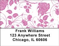 Purple Flowers And Vines Address Labels