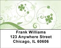 Stylistic Shamrocks Address Labels