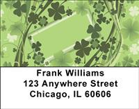 Stylistic Shamrocks Address Labels