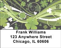 Stylistic Shamrocks Address Labels