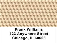 Simple Houndstooth Address Labels