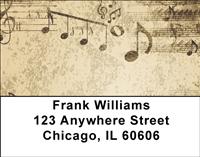 Vintage Music Address Labels