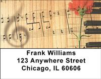 Vintage Music Address Labels