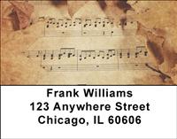 Vintage Music Address Labels